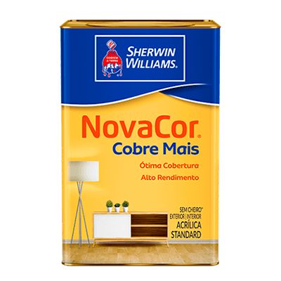 Tinta Acrílica Novacor Cobre Mais Standard Fosco 18L Sherwin Williams