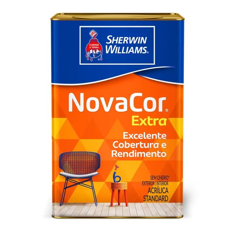 Tinta Acrílica Novacor Extra Standard Fosco 18L Sherwin Williams