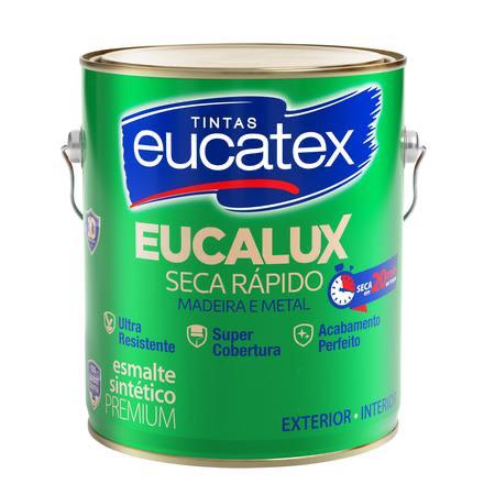 Tinta Esmalte Acetinado Base Solvente Eucalux Seca Rápido Premium 3.6 L