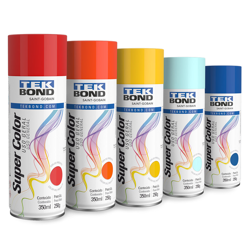 Tinta Spray Super Color Uso Geral 350ml Tekbond