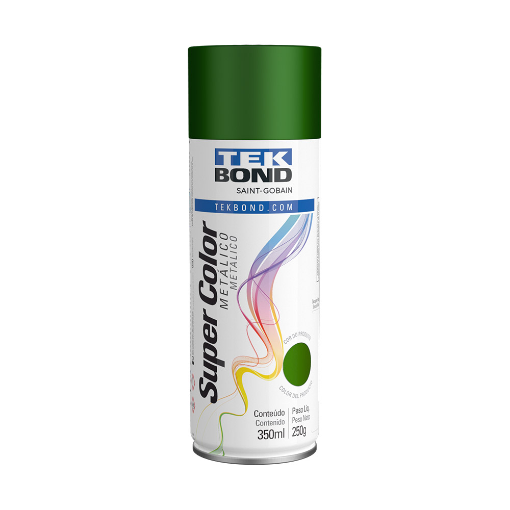 Tinta Spray Super Color Metálico 350ml Tekbond