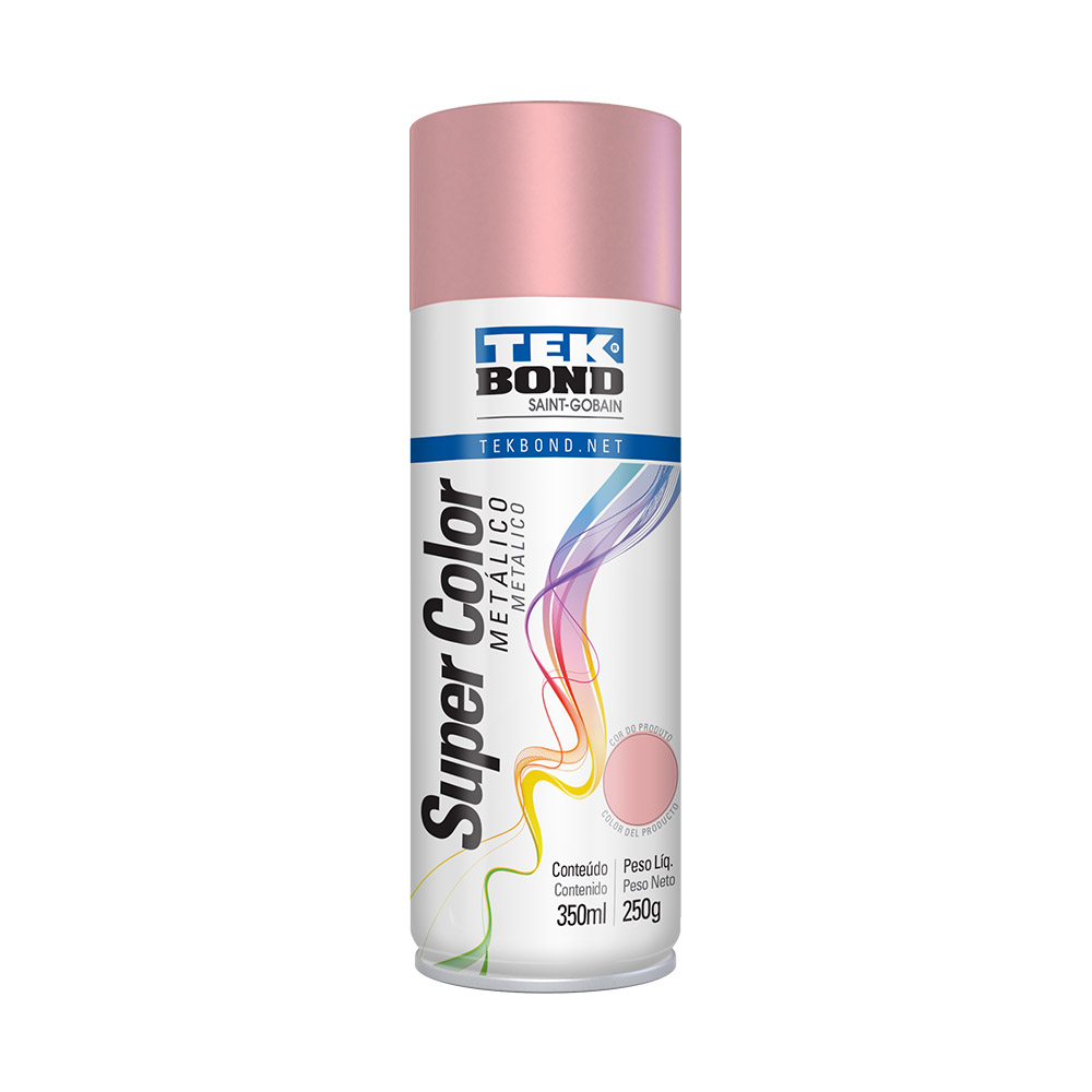 Tinta Spray Super Color Metálico 350ml Tekbond