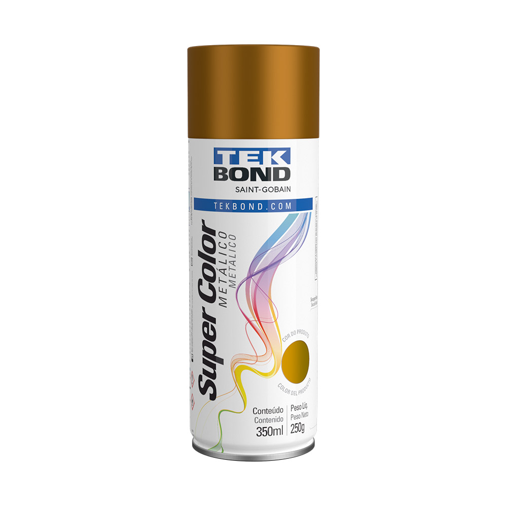 Tinta Spray Super Color Metálico 350ml Tekbond