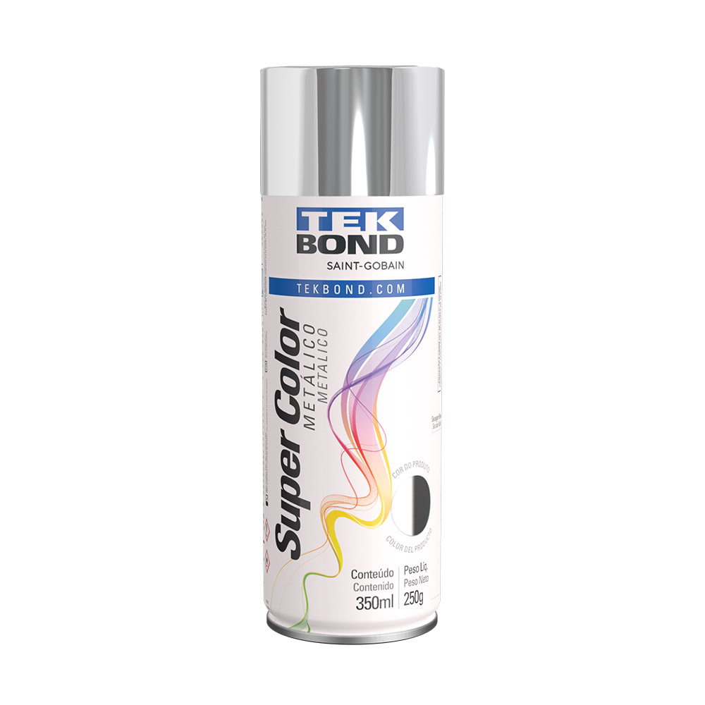 Tinta Spray Super Color Metálico 350ml Tekbond