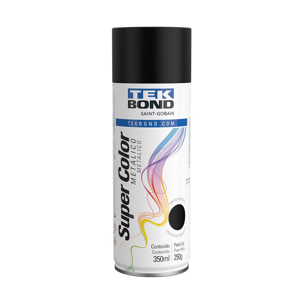 Tinta Spray Super Color Metálico 350ml Tekbond