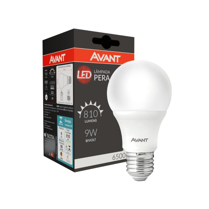 Lampada Pera Led 6500K Bivolt Avant