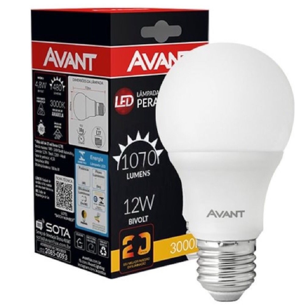 Lampada Pera Led 6500K Bivolt Avant