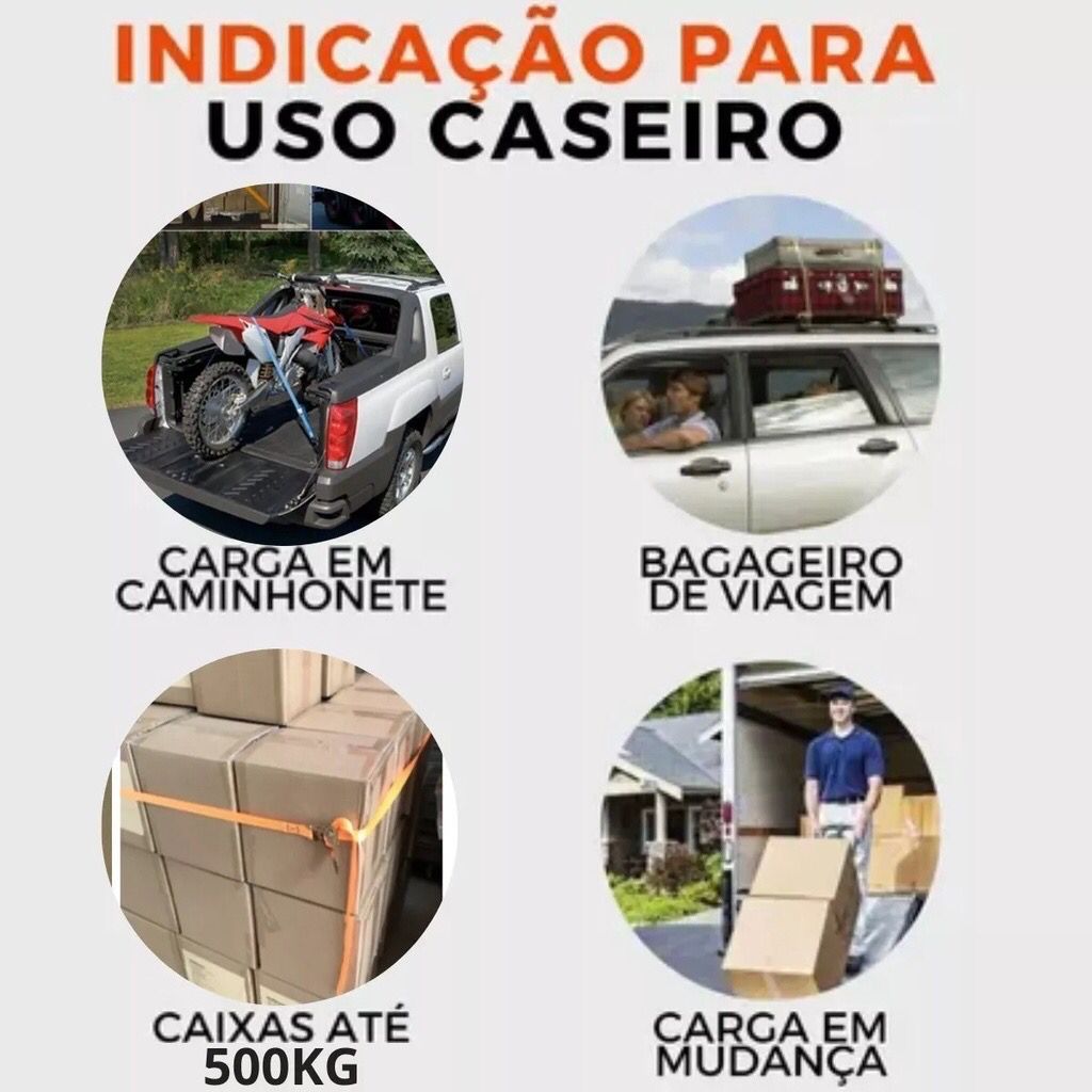 Kit Cinta e Catraca Para Amarração de Carga Bestfer