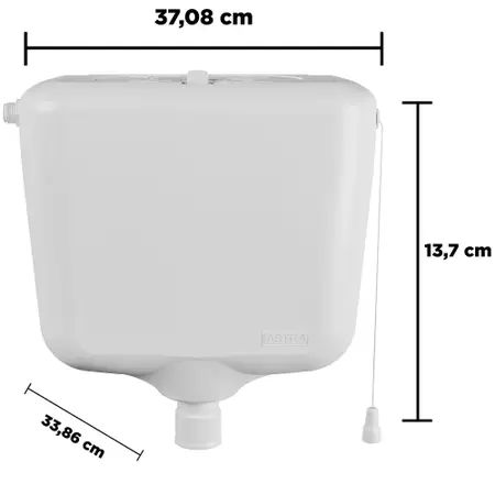 Caixa de Descarga Regulável 9L Banheiro - ASTRA