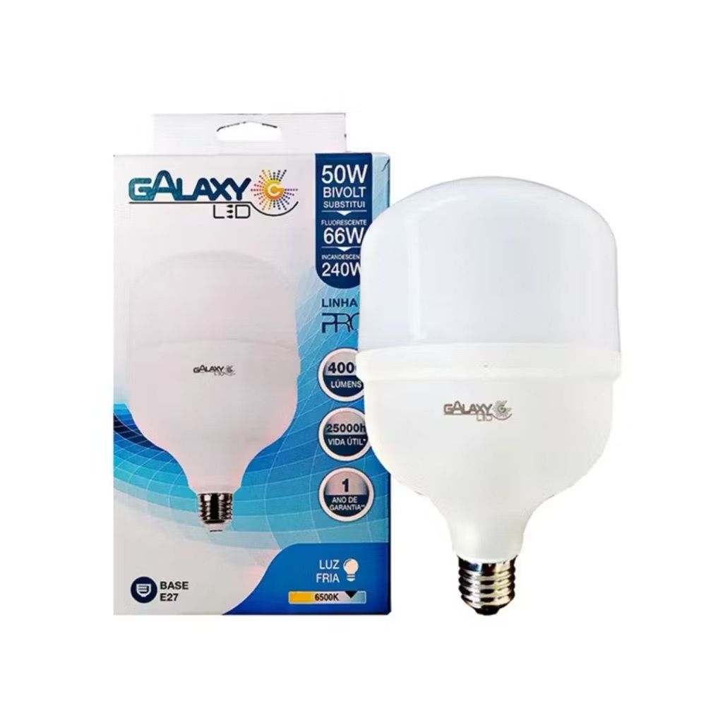 Lampada LED Bulbo Bivolt 6500W Galaxy