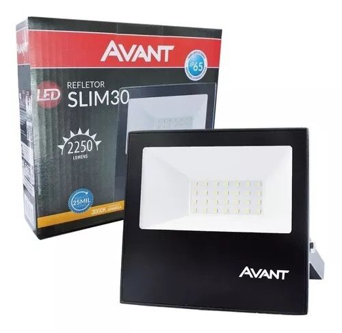 Refletor Led Slim 30w Bivolt Branco Avant