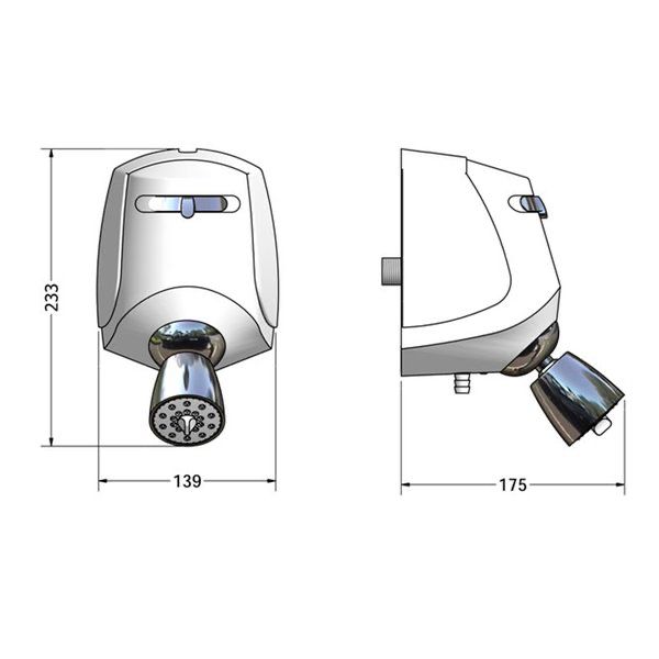 Ducha Elétrica Relax 4600w Branco/Cromado 127V Lorenzetti