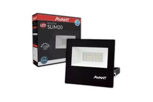 Refletor Led Slim 20w Bivolt Branco Avant